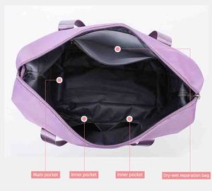 ชุดกระเป๋าจัดระเบียบเดินทางแบบซิป Unisex ลายตัวอักษร  น้ำหนักเบา ทำจากไนลอน  จุของได้เยอะ  กันน้ำ  ดีไซน์ทันสมัย - Product Image 5
