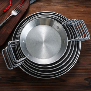 Poêle à paella espagnole rétro avec poignée en acier inoxydable Durable oreille fruits <span class=keywords><strong>de</strong></span> mer Snack <span class=keywords><strong>plaque</strong></span> cuisine poêles à frire antiadhésives casseroles - Product Image 6