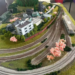 Base de Exhibició<span class=keywords><strong>n</strong></span> para Diorama de Trenes a <span class=keywords><strong>Escala</strong></span> <span class=keywords><strong>N</strong></span> 1:160, Compatible con Kato Tomix, 100x85cm - Product Image 1