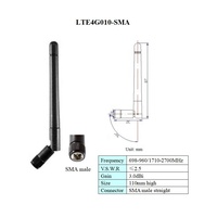 Antenne cellulaire flexible omnidirectionnelle LTE 4G à gain élevé pliable en caoutchouc pour GSM 3G 4G LTE