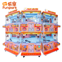 Máquina de garra de grúa personalizada Funpark, entretenimiento familiar para cuatro personas, de Metal Arcade, juegos que funcionan con monedas con 1 año de garantía