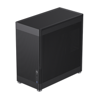 GAMEMAX MeshBox PRO BK - Caja de PC para Juegos ATX de Torre Completa con Ventilador de 12 cm y Panel Frontal de Malla de Acero para Fuente de Alimentación ATX