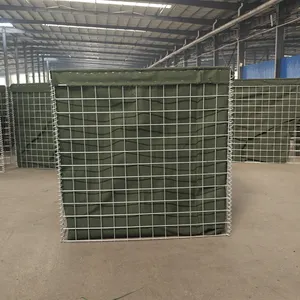 Barrera de tipo defensivo para pared de arena, caja de gaviones soldados para ventas