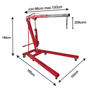 Grúa Hidráulica Plegable Portátil OSATE de 2 Toneladas con Certificación CE para Mecánicos - Product Image 4