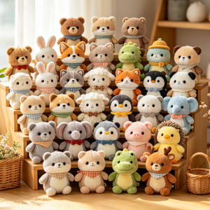 Wholesale <strong>Cute</strong> 8inch Doll Plush Animal <strong>Stuff</strong> Toys Figurine Doll Claw Machine Toys Coin Operated Games Dolls in Stock - Product Image 1
