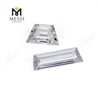 Pierres de moissanite en forme de taper, couleur DEF, pour la fabrication de bagues, prix de gros de Wuzhou Gems