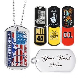 Placas de Identificación Personalizadas para Perros en Metal con Grabado y Serigrafía, Collar y Cadena de Moda con Color Personalizado - Product Image 4