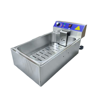 Nouvelle <span class=keywords><strong>friteuse</strong></span> électrique commerciale 220V à panier unique de 12L en acier inoxydable pour restaurants et hôtels - Product Image 2