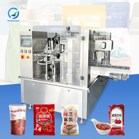 Machine de remplissage rotative automatique OCEAN pour sachets préformés à bec verseur, doypacks et sachets de yaourt