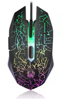 Souris de jeu filaire USB ergonomique OEM, design en plastique pour droitiers, certifiée ROHS pour ordinateur portable, PC et ordinateur de bureau
