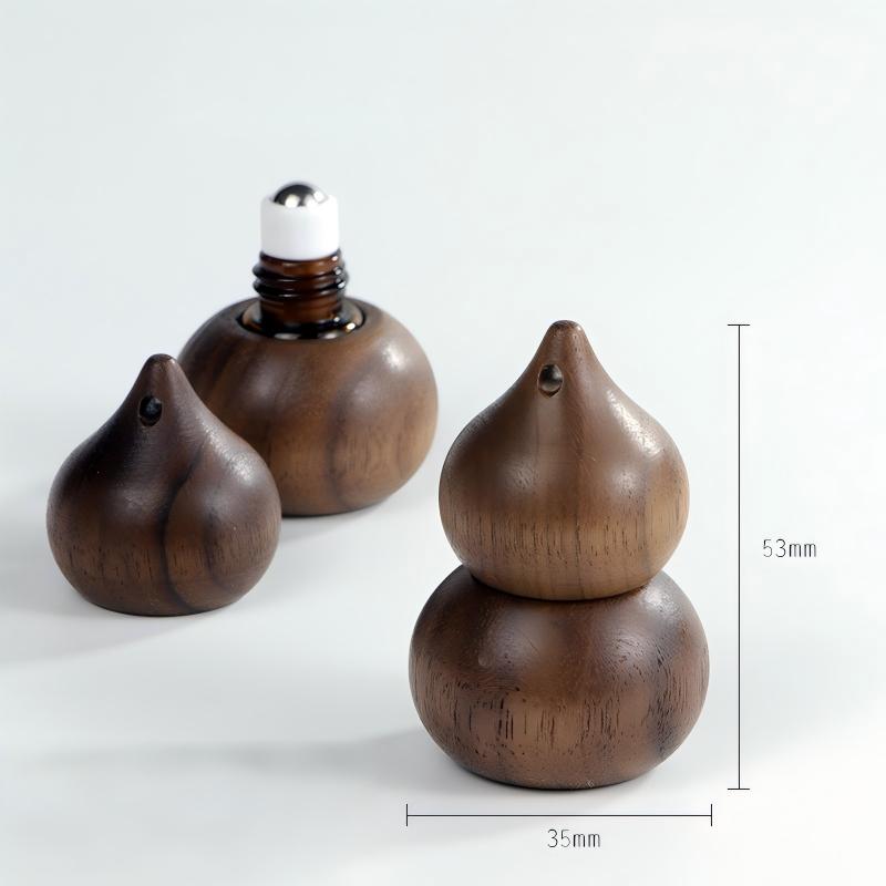 Black walnut gourd roller bottle