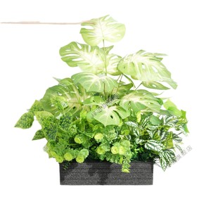 Bouquet de plantes vertes artificielles Greenway HC-EB6, arrangement de fleurs pour boîte à fleurs extérieure, décoration de clôture de séparation - Product Image 1