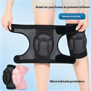 Genouillères de protection pour hommes et femmes, pour le cyclisme et la course à pied, avec éponge EVA épaissie, respirantes et antidérapantes - Product Image 1