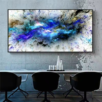 Populaire moderne maison décoration murale abstraite nuage mer toile art peinture couleur impression affiche artiste décoration murale caractéristiques