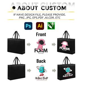 Promosyon özel alışveriş çantası logo baskılı kişiselleştirilmiş olmayan dokuma özel baskılı logo ile alışveriş çantası s Tote çanta - Product Image 3