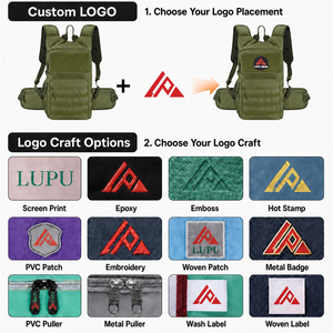 Mochila Táctica Impermeable LUPU, Mochila Molle con Múltiples Compartimentos, Mochila de Senderismo, Camping, Viajes y Actividades al Aire Libre - Product Image 5