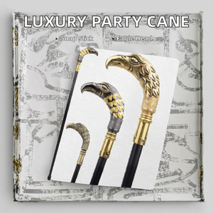 Canne de marche moderne de luxe en alliage de zinc à 2 sections détachable avec embout en fer, design élégant et tendance pour la randonnée et les activités de plein air - Product Image 2