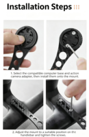 Set Hadiah Dudukan Komputer Sepeda Premium Matte Carbon Weave untuk Garmin Wahoo Bryton GPS Holder Terintegrasi dengan Kit Dudukan Stang
