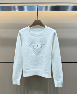 Maglione da <span class=keywords><strong>Donna</strong></span> in 100% <span class=keywords><strong>Cotone</strong></span> di Alta Qualità, Top Girocollo di Carattere, Pullover Traspirante e Versatile a Maniche Lunghe - Product Image 2