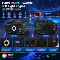 Projecteurs de Source Lumineuse à Fibre Optique LED DMX512 150W RGBW pour Plafond Étoilé et Effet Scintillant pour Piscine
