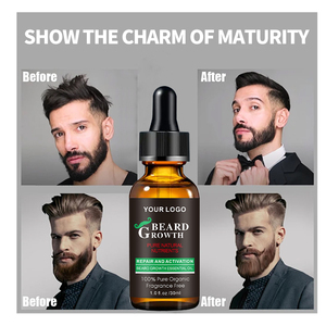 Huile pour barbe et cheveux végétalienne à base de plantes, marque privée, hydratant biologique pour la croissance de la barbe pour hommes - Product Image 6