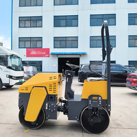 Rouleau routier portable 2 tonnes et types de compacteurs avec transport facile pour la construction de routes temporaires