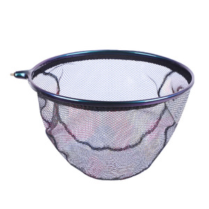 Cabeza de red de pesca de aleación de aluminio con malla fina recubierta de 25 cm y 30 cm, accesorio de pesca de alta resistencia - Product Image 1