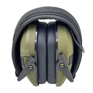 Custom Logo Hearing Protection Ear Muffs Antinoise Noise Cancelling Electronic Shooting Safety Hearing Protection Earmuffs