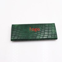 Étui à lunettes à motif ondulé, magnétique, en PU, personnalisé, léger, portable