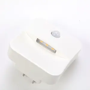 High & Low Modes Customizable Plug in Dusk Till Dawn LED Nightlight Motion Sensor Night Light for Bedroom Bathroom Kitchen