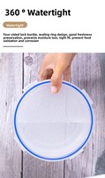 Boîte à lunch jetable en PP, étanche, compatible congélateur, lave-vaisselle et micro-ondes, empilable, transparente, portable, pour le stockage des aliments