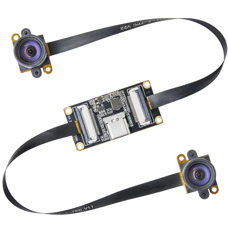 1MP USB Binocular Camera Module 3D Binocular Sincronizado Mesmo Quadro Global Shutter Camera OV9281 Mono AR VR USB Camera Module