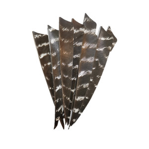 2/3/4/<span class=keywords><strong>5</strong></span> "piume di tacchino con piume di freccia con piume di tiro con l'arco naturale con scudo destro ali per arco e frecce fai da te - Product Image 2