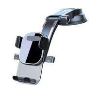 Support de téléphone universel pour voiture à gravité, rotatif, magnétique, avec verrouillage automatique, fixation sur grille d'aération, compatible avec les téléphones mobiles de 4,7 à 7 pouces