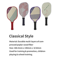 Fabricant de raquettes de pickleball en bois Zhensheng, offre aux vendeurs commerciaux des raquettes de pickleball durables en poly-bois multicouche