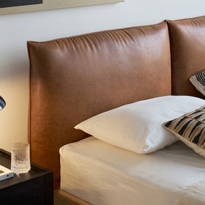 <span class=keywords><strong>Barker</strong></span> cama de cuero Queen estilo Retro Medieval 1,8 bordes bolsa suave cama doble estilo Simple moderno de madera para dormitorio principal - Product Image 4