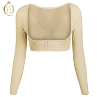 여성 팔 압축 슬리브 위 셰이퍼 슬림 포스트 수술 지방 흡입 자세 교정기 Shapewear