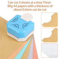 ZKJ Zhejiang Herramienta Manual Integrada Tres en Uno para Perforar Esquinas de Papel, Grabar y Biselar