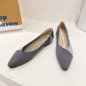 Hot Sale Custom Women Shoes Flats Factory Price Casual Shoes For Ladies New Style Low Heel Formal Comfort Work Shoes