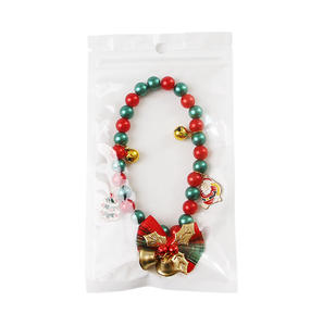 길이 조절 가능한 안전 버클 크리스마스 고양이 목걸이 (방울 포함), 귀여운 홀리데이 수컷 암컷 고양이용 목걸이, 연말 장식 고양이 목걸이 - Product Image 6