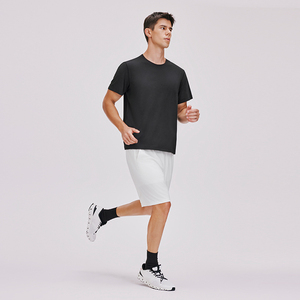 เสื้อยืดสำหรับวิ่งของผู้ชายคอกลมระบายอากาศได้ดีแห้งเร็วเข้ายิมฟิตเนสยิมเล่นกีฬาสำหรับผู้ชาย - Product Image 4