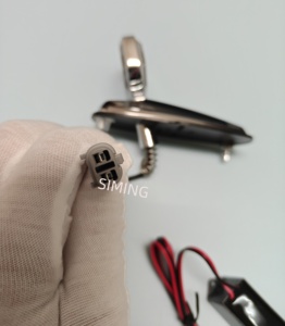 前引擎盖徽章 LED 蓝光徽章，带金属镀铬标志灯，适用于日产 Patrol Y60 YB2030 - Product Image 3