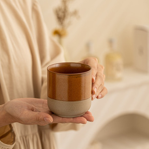 Tazza in Ceramica Stoneware Stile <span class=keywords><strong>Vintage</strong></span> con Gancio per Orecchio, per Caffè e Tè Latte, Design Artistico per Uso Domestico - Product Image 3