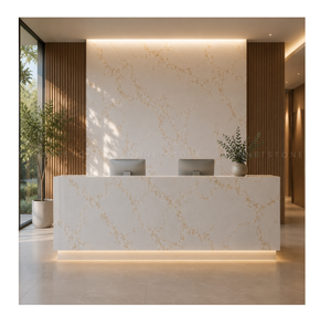 Decoración de Lujo Exclusiva: Mármol Calacatta Nuovo Gold con Estructuras de Vetas Complejas que Crean Movimiento Visual para Paredes Interiores - Product Image 1