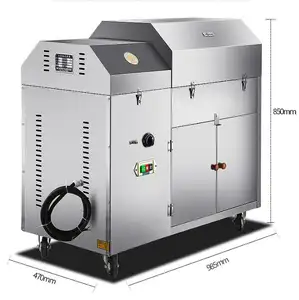 Small peanut melon seed rapeseed and grain fryer with electromagnetic drum type traditional Chinese dryer