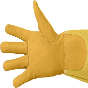 Suministros de fábrica al por mayor, suministros de apicultura, piel de oveja dorada, algodón, piel de oveja, guantes protectores para cultivo de abejas - Product Image 5