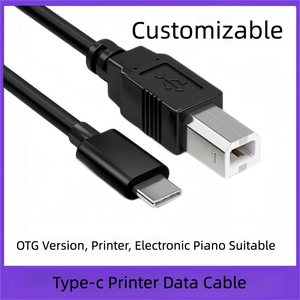 2025 New Type-C để Loại B in dữ liệu Cáp tương thích với cho <span class=keywords><strong>HP</strong></span> cho Canon Lexmark cho Epson Dell Máy quét máy in máy tính - Product Image 4