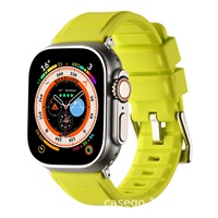 Bracelet de sport pour Apple Watch 1/8ème génération, bracelet en silicone rose uni pour Apple Watch 38/42 mm, respirant et confortable