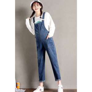 Jeans enceintes pantalons de maternité jarretelles Jeans grande taille pantalon ensemble Denim salopette <span class=keywords><strong>grossesse</strong></span> barboteuses L à 5XL - Product Image 2