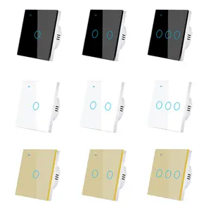 Eruiklink Eu 1/2/3/4 Bende Tuya Smart Switch Light Alexa Voice Control Touch Glazen Wand Draadloze Wifi Elektrische Schakelaar